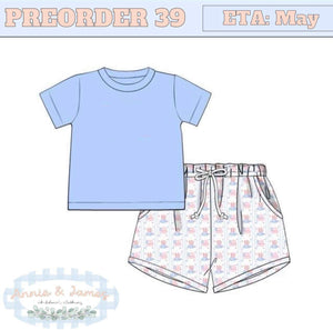 Flag Boy Short Set