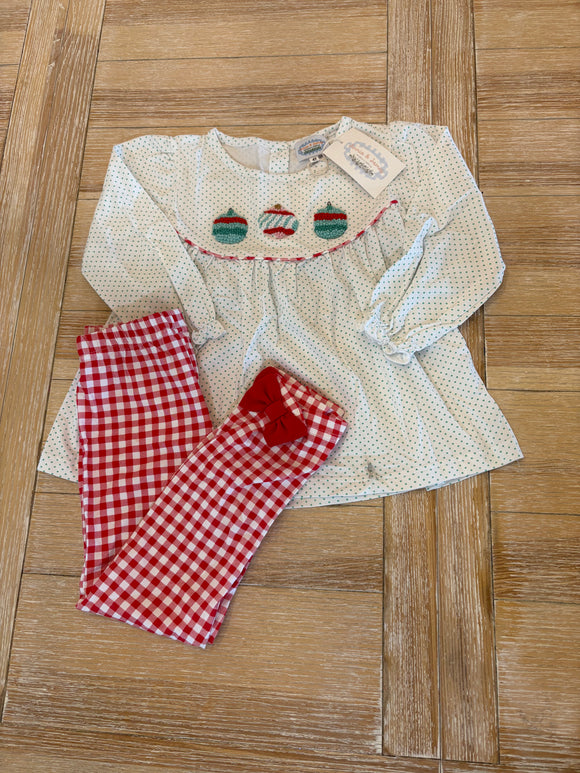 Girl’s Ornament Legging Set-FLAWED
