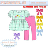 Girl's Bow Legging Set